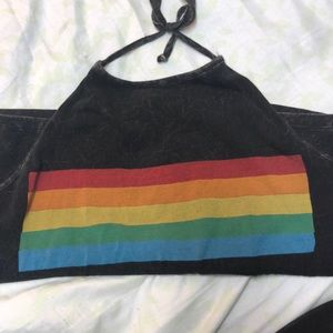 Rainbow crop top